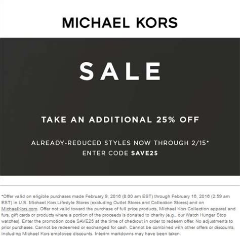 Michael Kors code discount